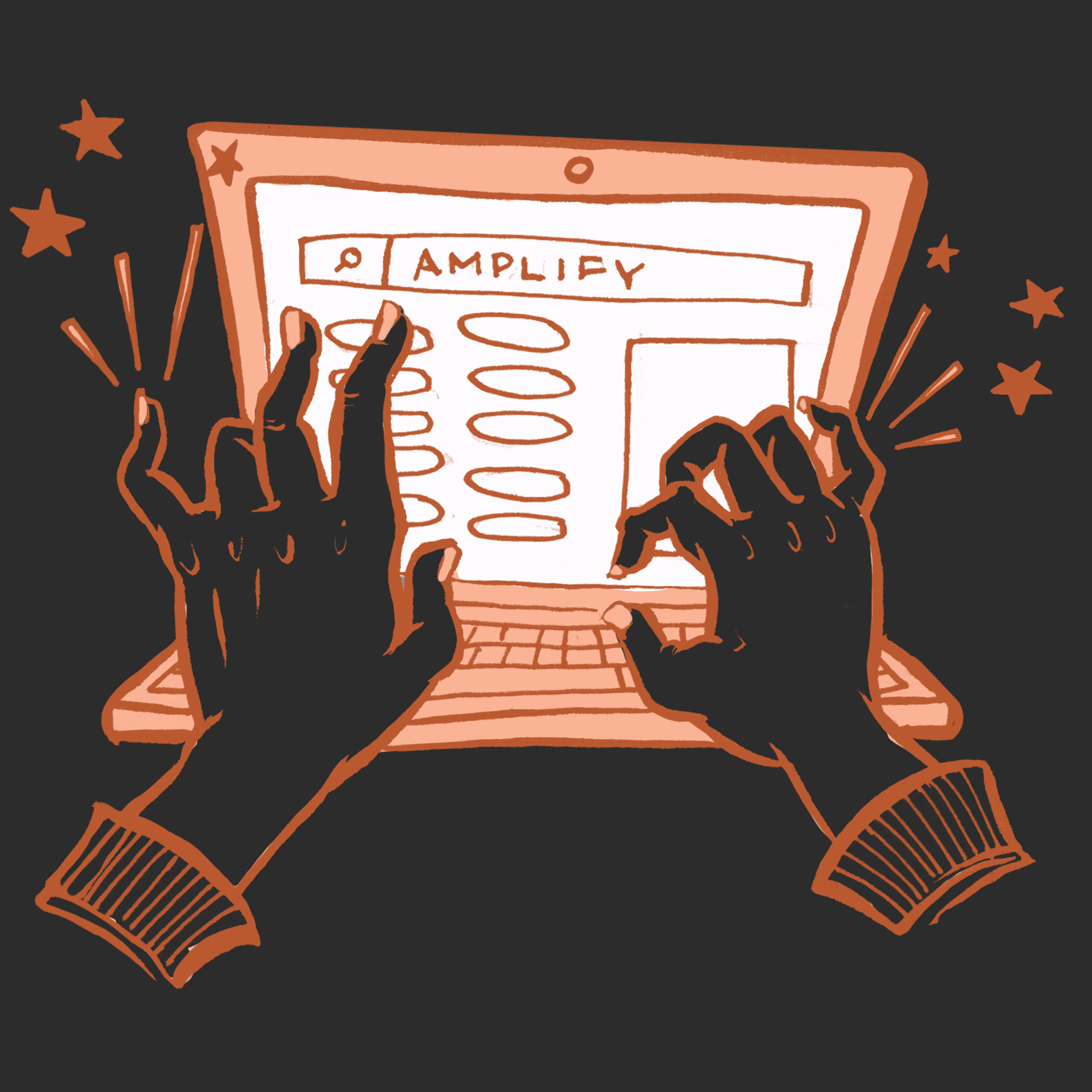 Design Illustration of hands